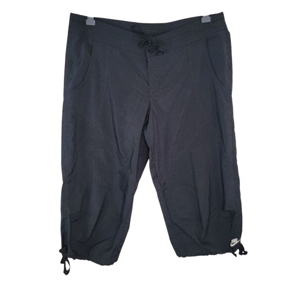 Nike Pants - Nike Sportswear Drawstring Capri Pants Workout Baggy Size Medium Medium